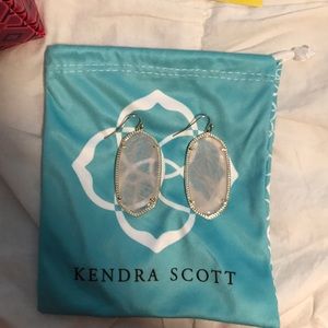 Big Oval translucent pink Kendra Scott Earrings